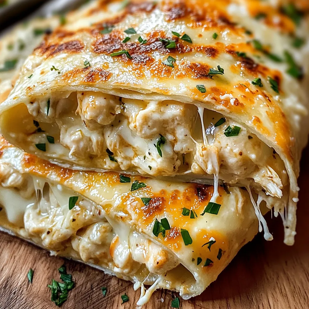 Ultimate Cheesy Garlic Chicken Wraps with Creamy Ranch and Fresh Vegetables